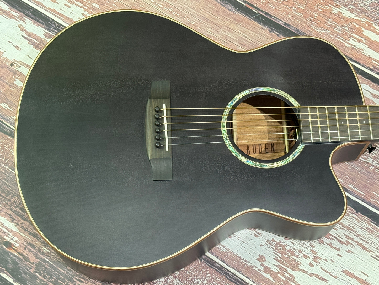 Auden Austin Smokehouse cutaway Electro & Case