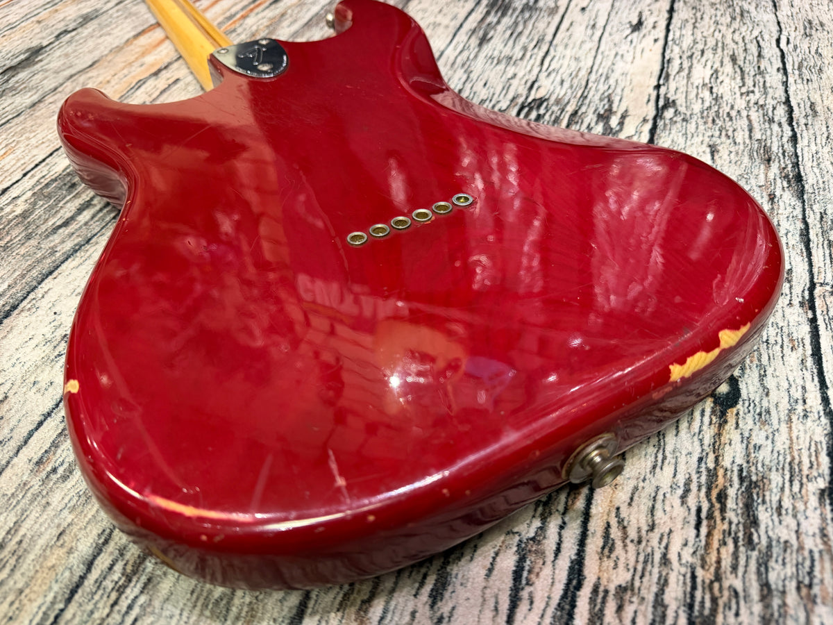 Fender Stratocaster 1979 Original - Hard Tail - Transparent Red