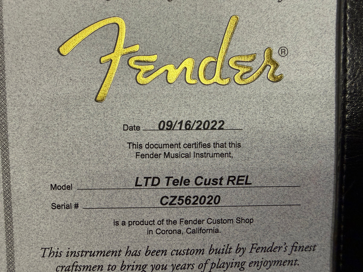 Fender Custom Shop Limited Edition '63 Relic Sunburst Telecaster