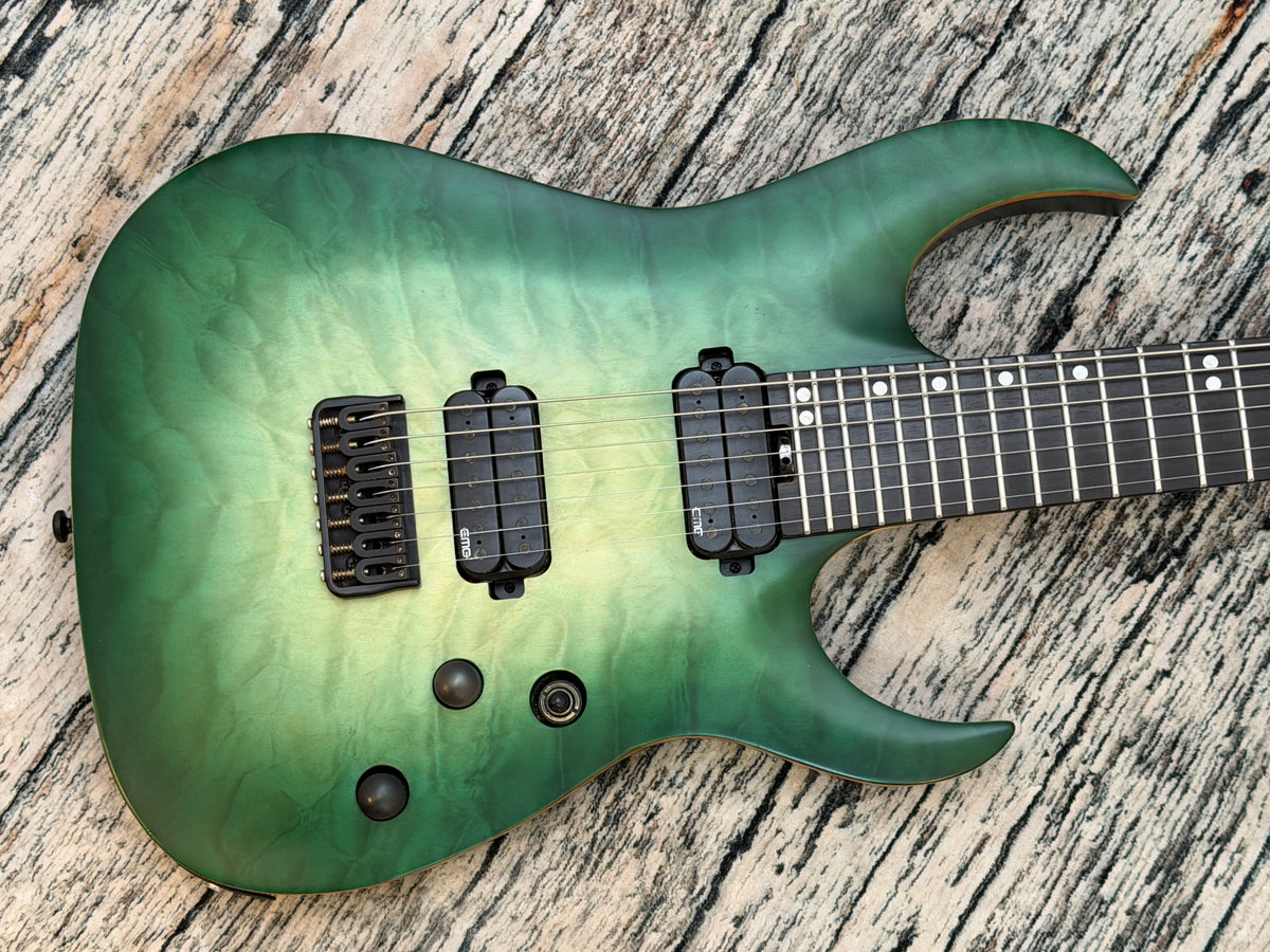 Harley Benton Amarok 7 bt egnt quilted burst Professional Series