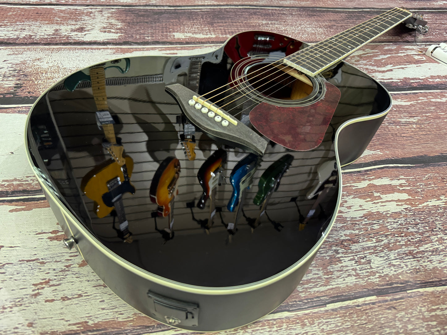 Vintage VE330 electro - Solid top - Black