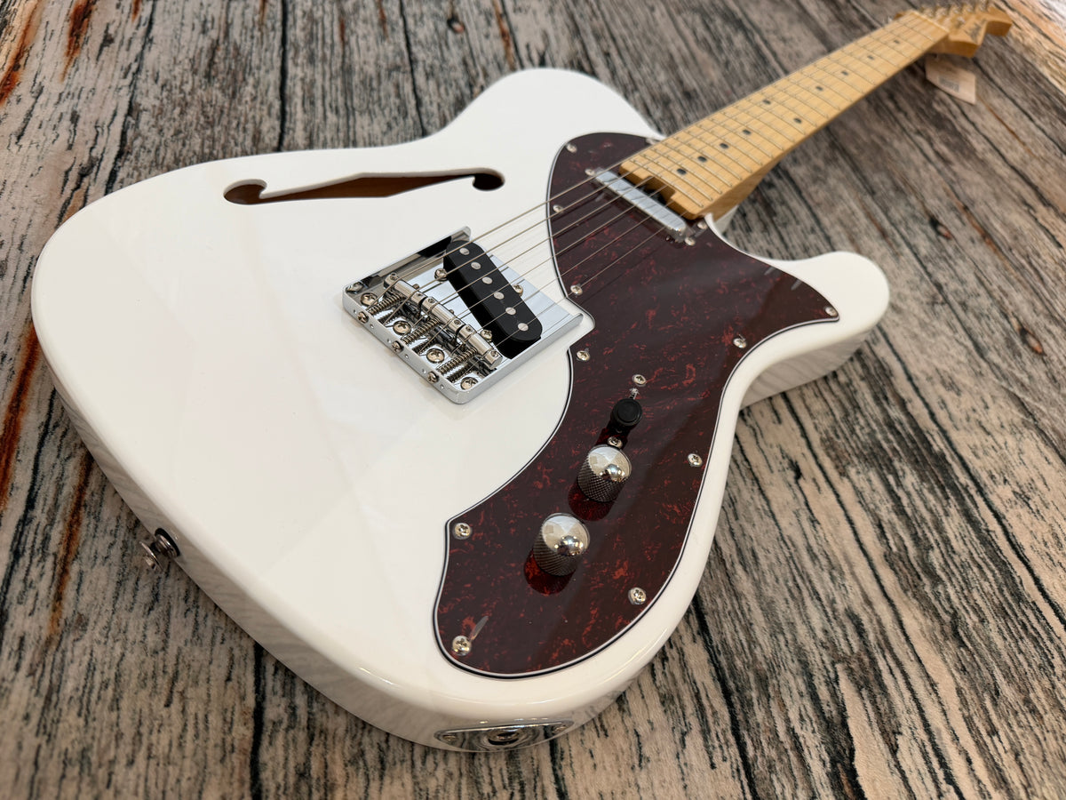 Aria TEG-TL Thinline "T" White