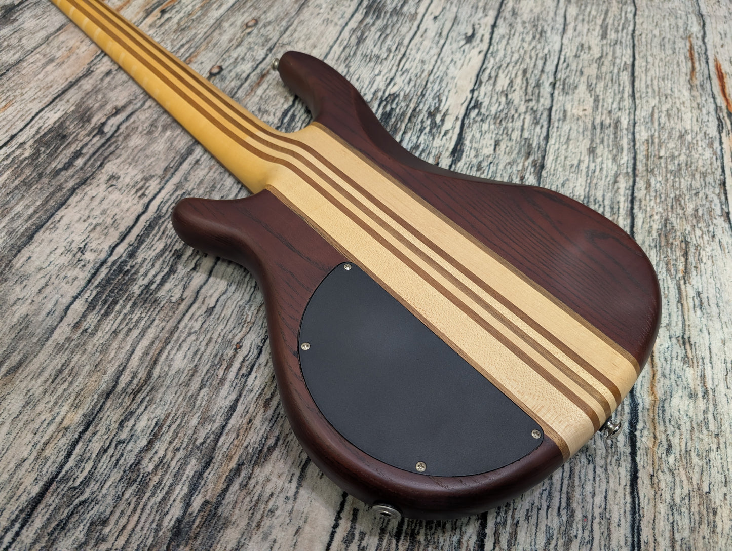 J&D 5 string thru neck bass