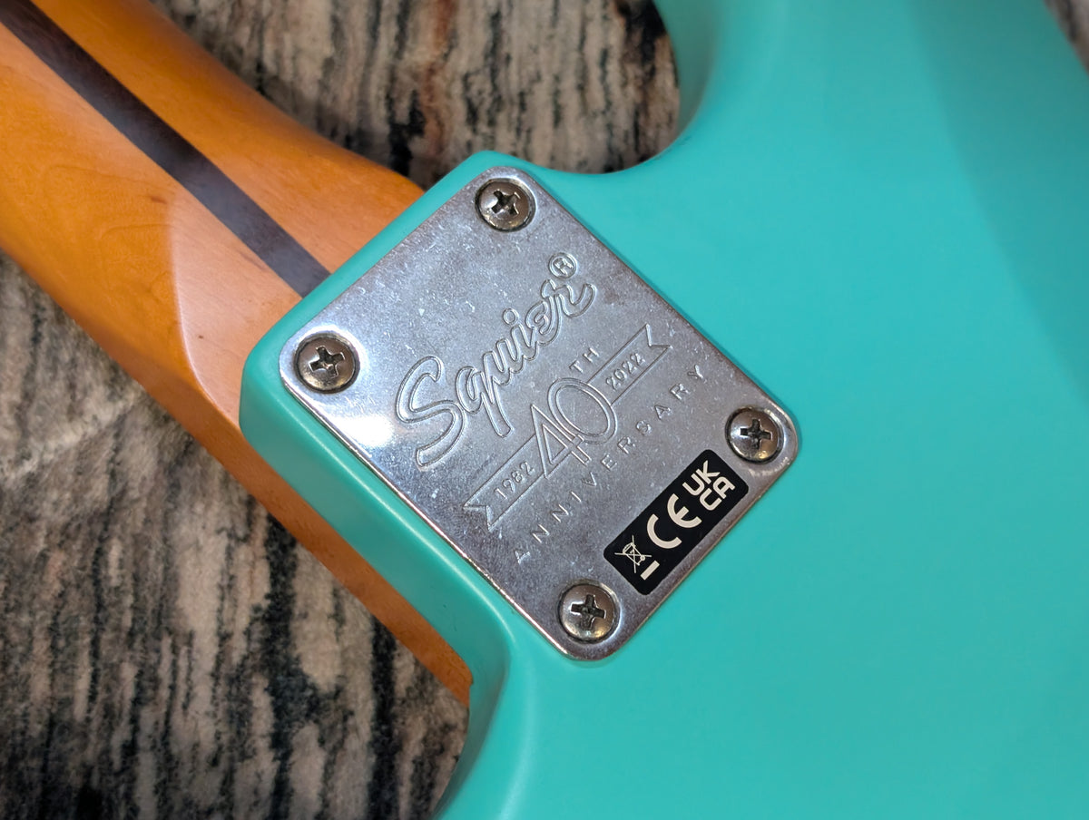 Squier 40th Anniversary Strat Vintage Edition - Satin Sonic Blue