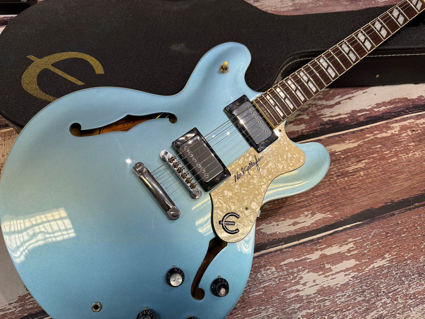 Epiphone Supernova Noel Gallagher Signature - Metallic Light Blue