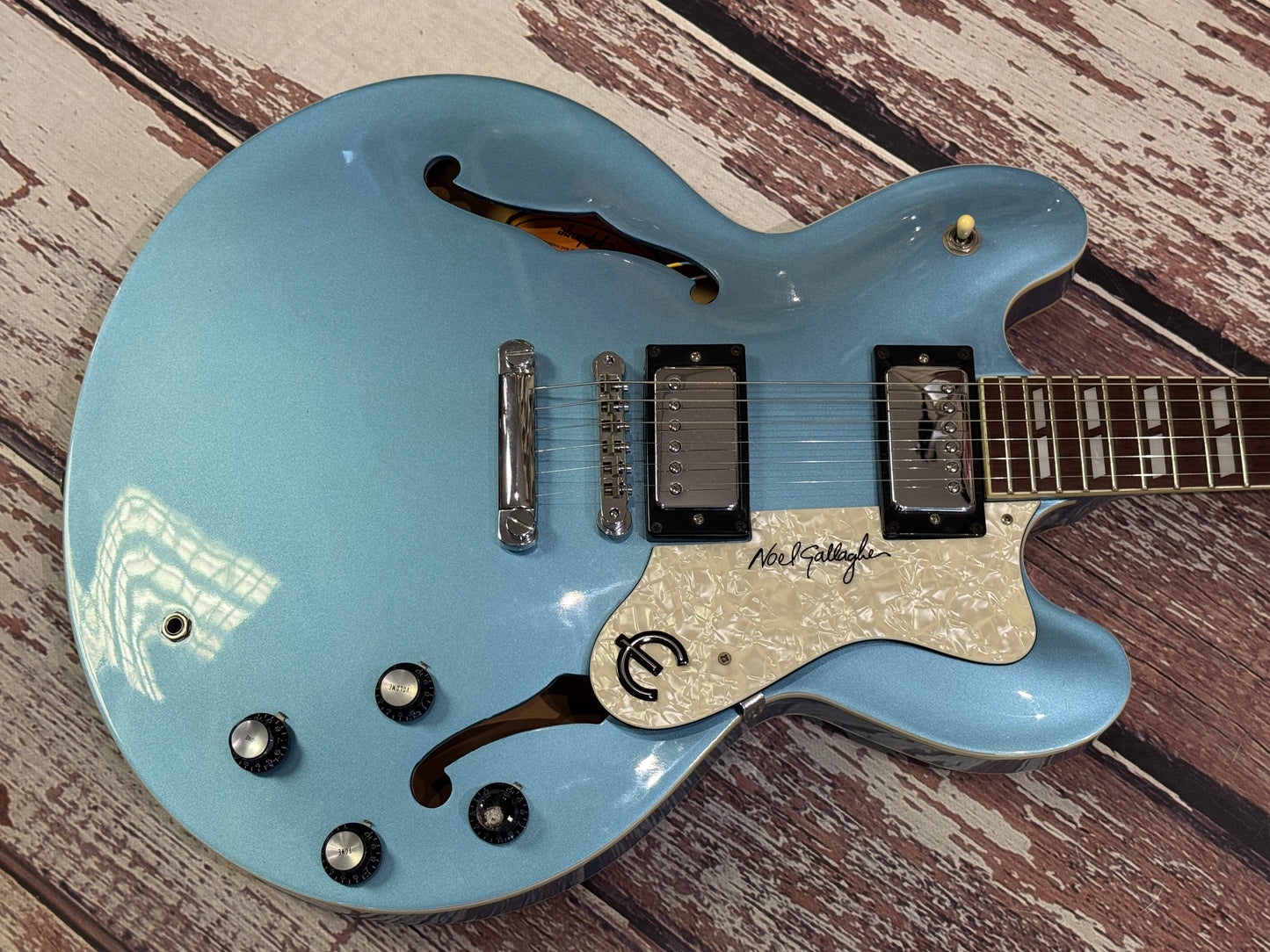 Epiphone Supernova Noel Gallagher Signature - Metallic Light Blue