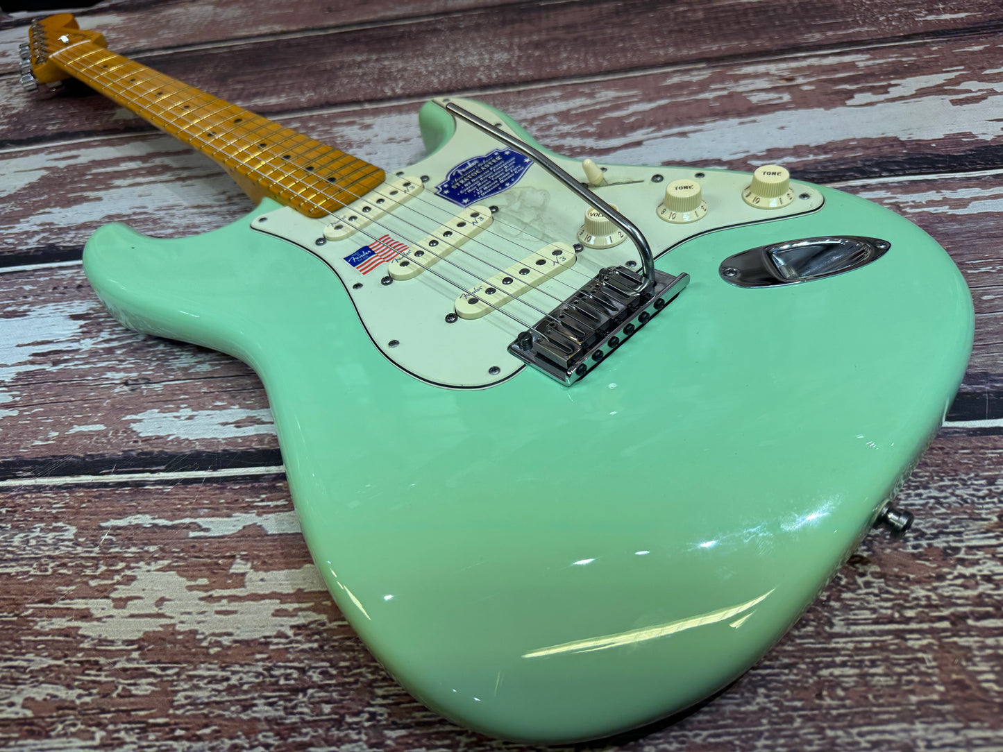 Fender American Deluxe Stratocaster 2013 with case & mint - Surf Green