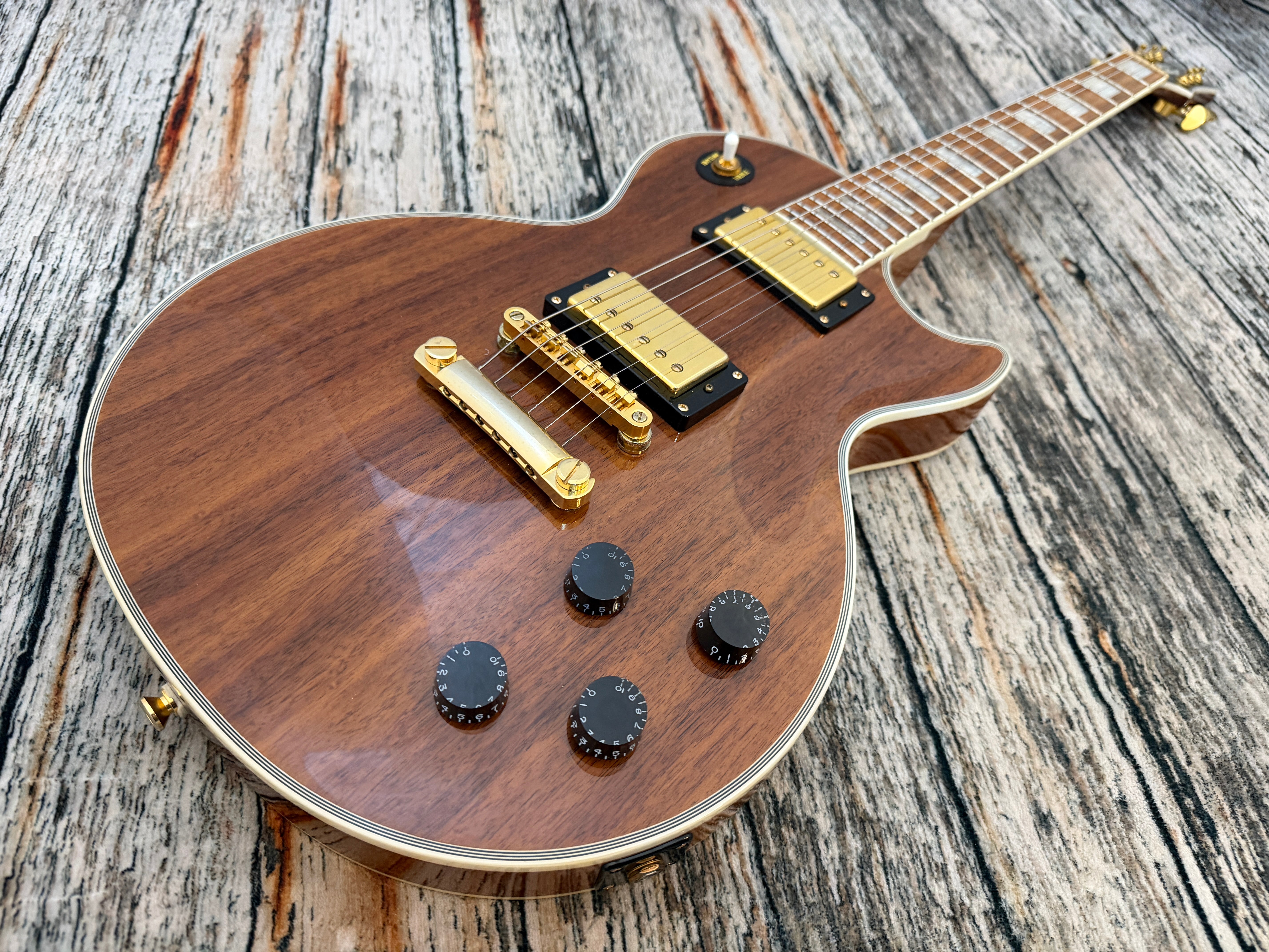 Epiphone Les Paul Custom Pro - Koa limited edition – Badlands