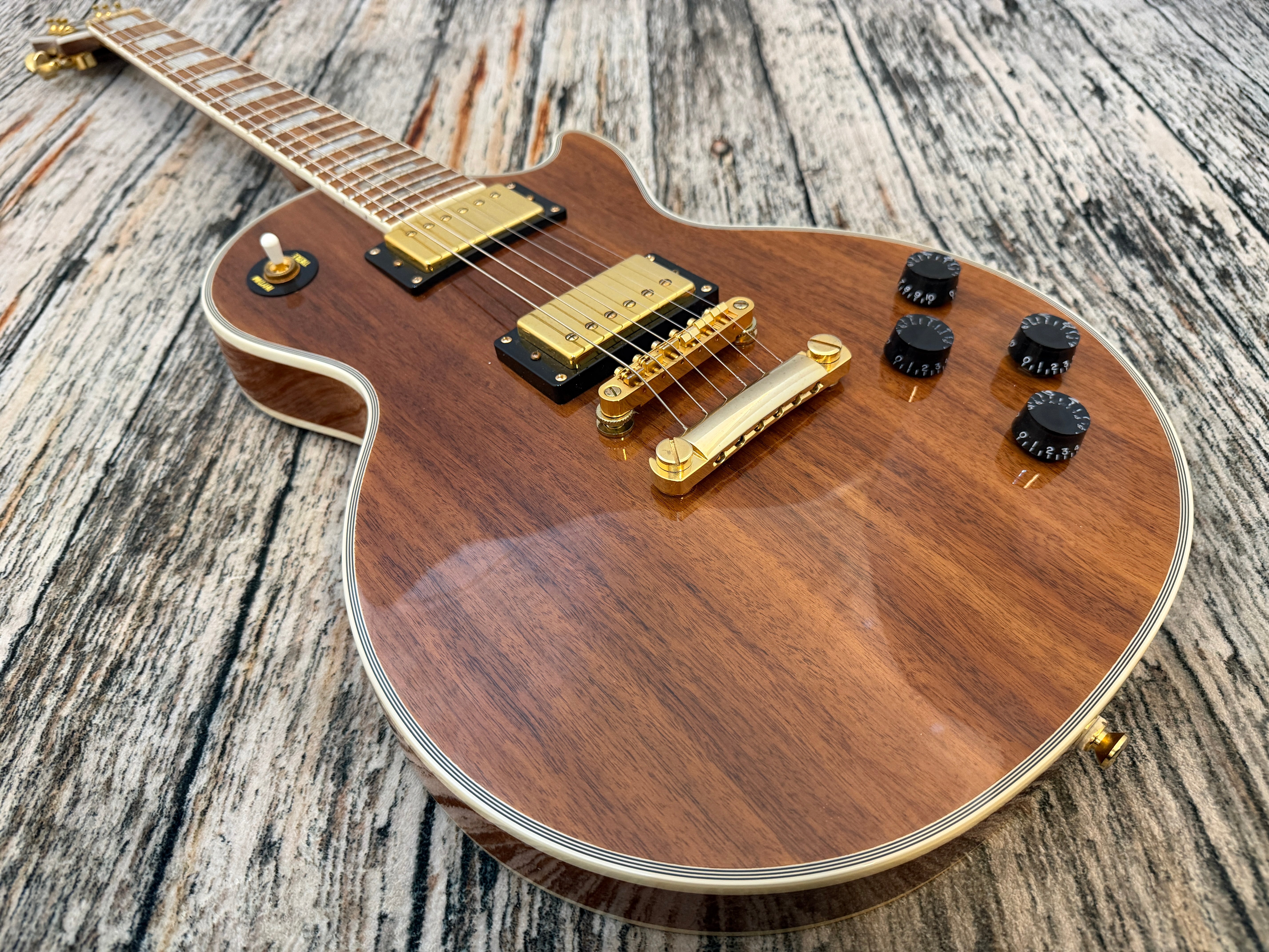 Epiphone Les Paul Custom Pro - Koa limited edition – Badlands