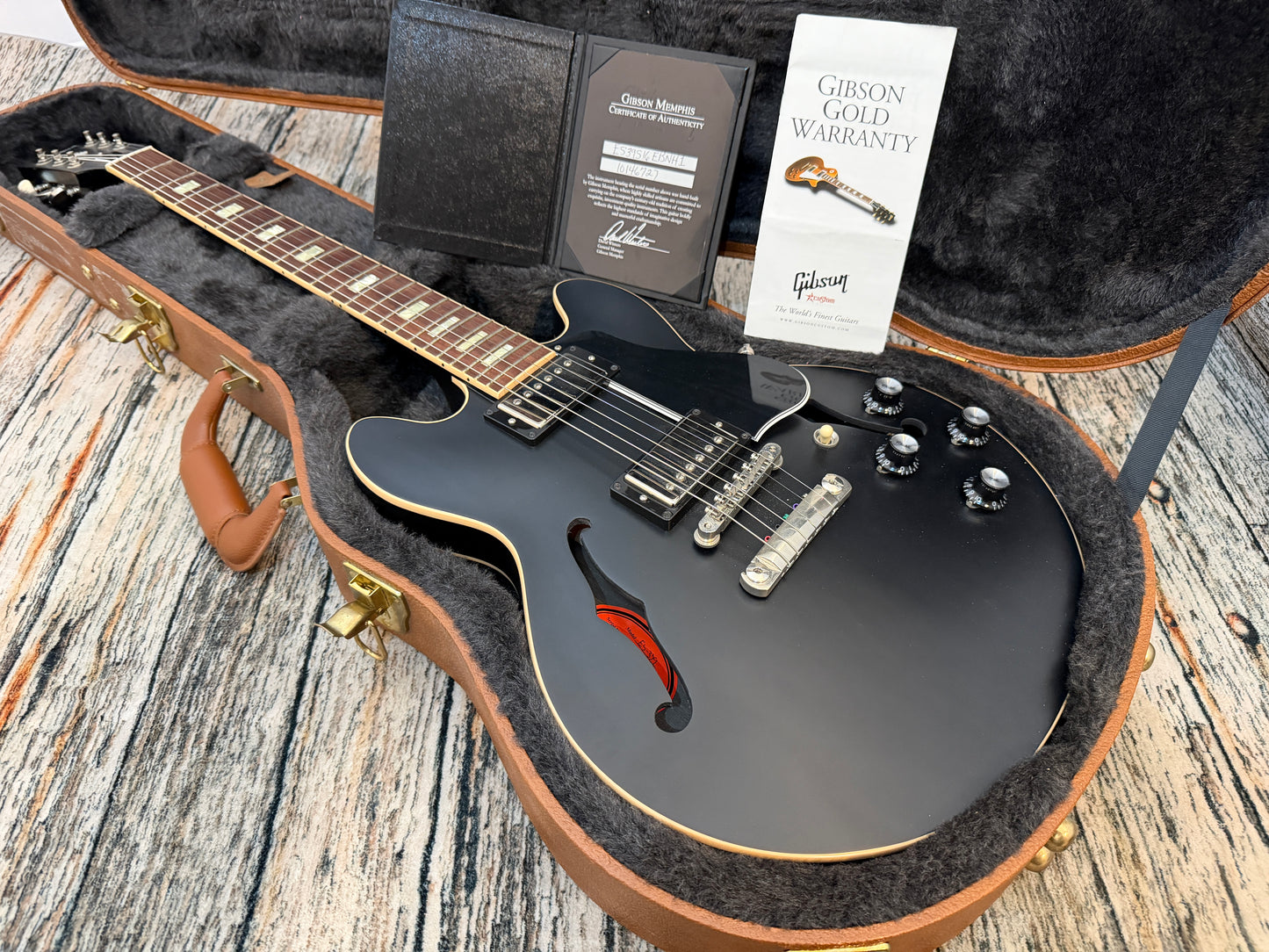 Gibson ES-339 2016 Satin Ebony, COA and Case