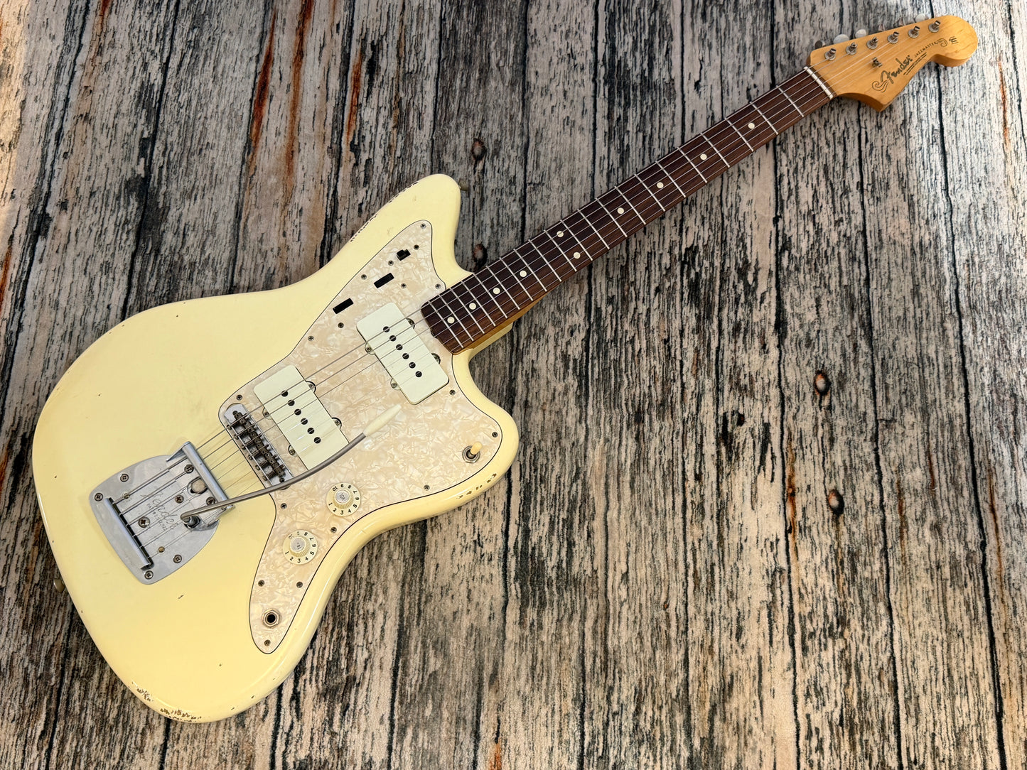 Fender 2015 Roadworn Jazzmaster Olympic White FSR