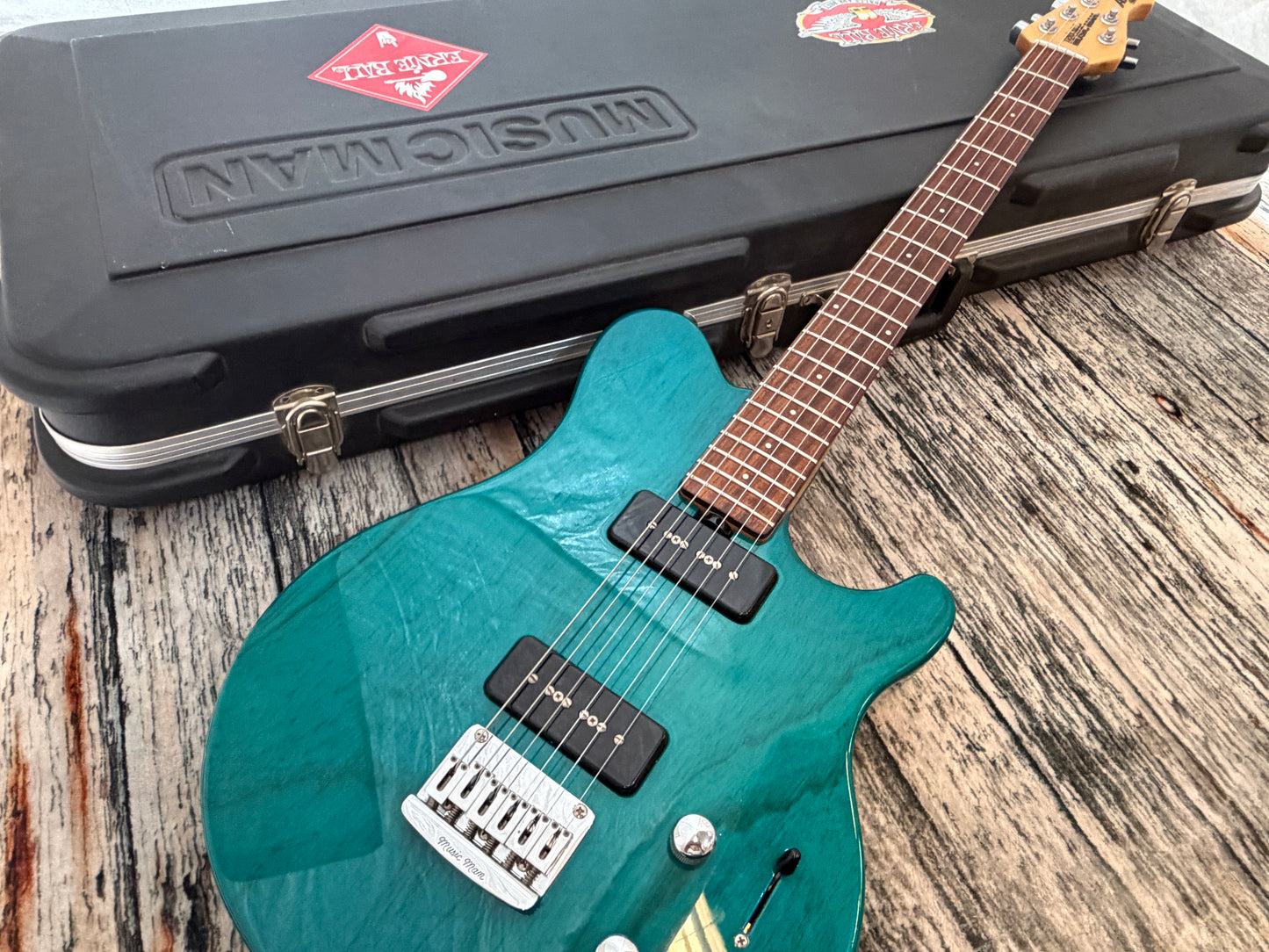 MusicMan Axis Sport MM90 teal - Rare beast! 2000