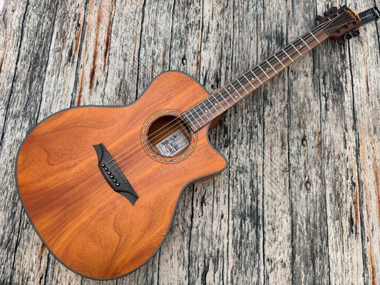 Bromo BAT2MCE Solid top Mahogany Electro Cutaway.