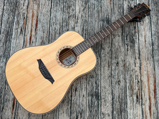 Bromo BAT1 Solid spruce top acoustic dreadnought.