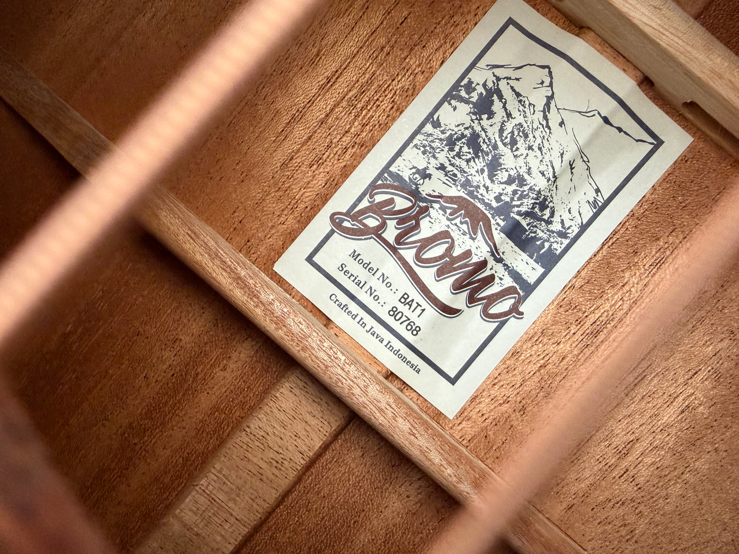 Bromo BAT1 Solid spruce top acoustic dreadnought.