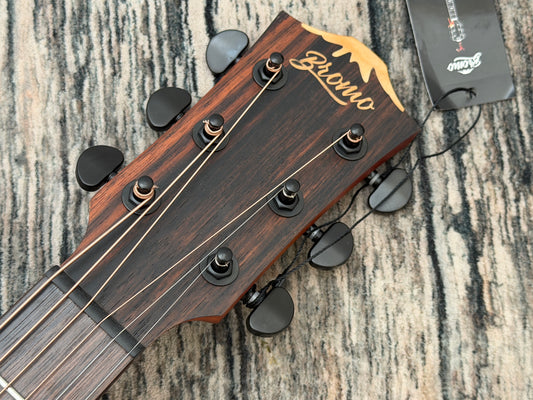 Bromo BAT1 Solid spruce top acoustic dreadnought.