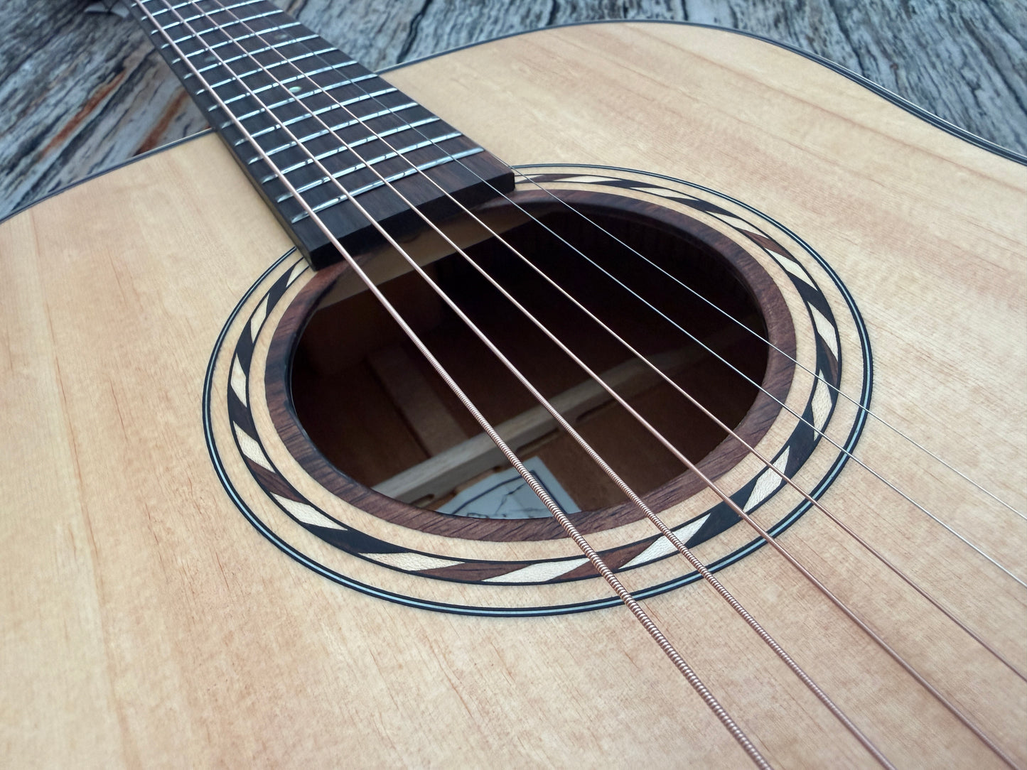 Bromo BAT1 Solid spruce top acoustic dreadnought.