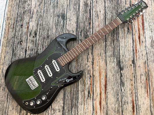 Burns Club Series Double Six Green burst - 12 string electric