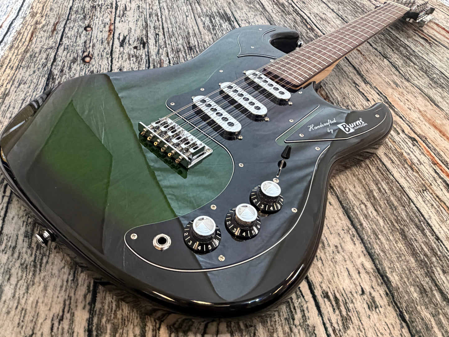 Burns Club Series Double Six Green burst - 12 string electric