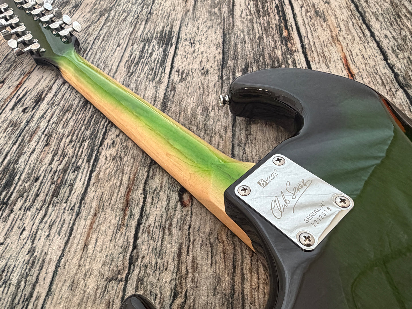 Burns Club Series Double Six Green burst - 12 string electric