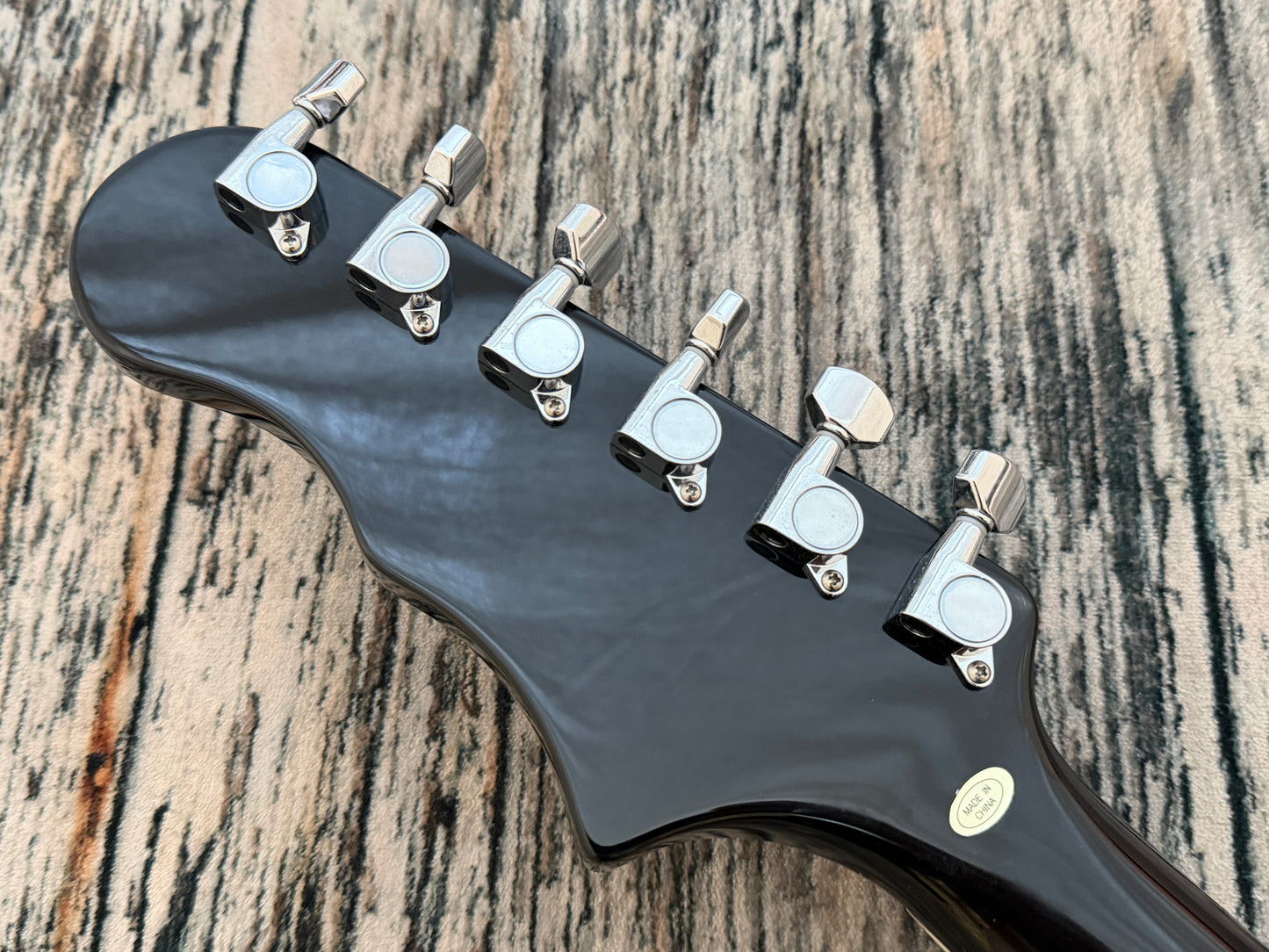 Burns Bison Series "Black" Bison 6 string '62 reissue & croc case