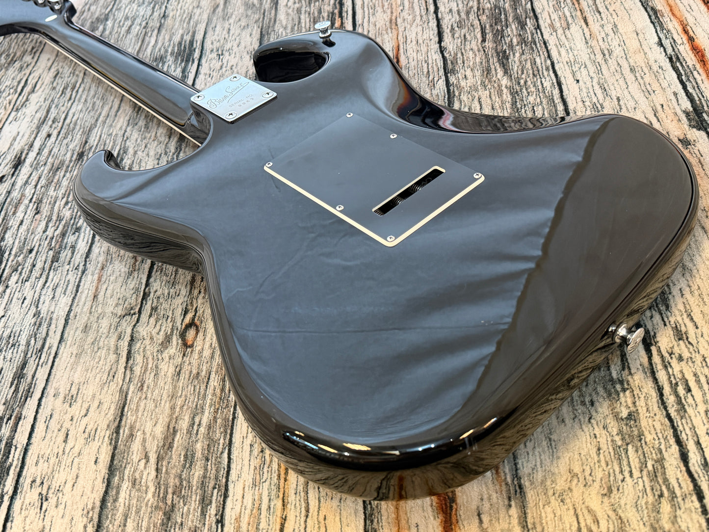Burns Bison Series "Black" Bison 6 string '62 reissue & croc case