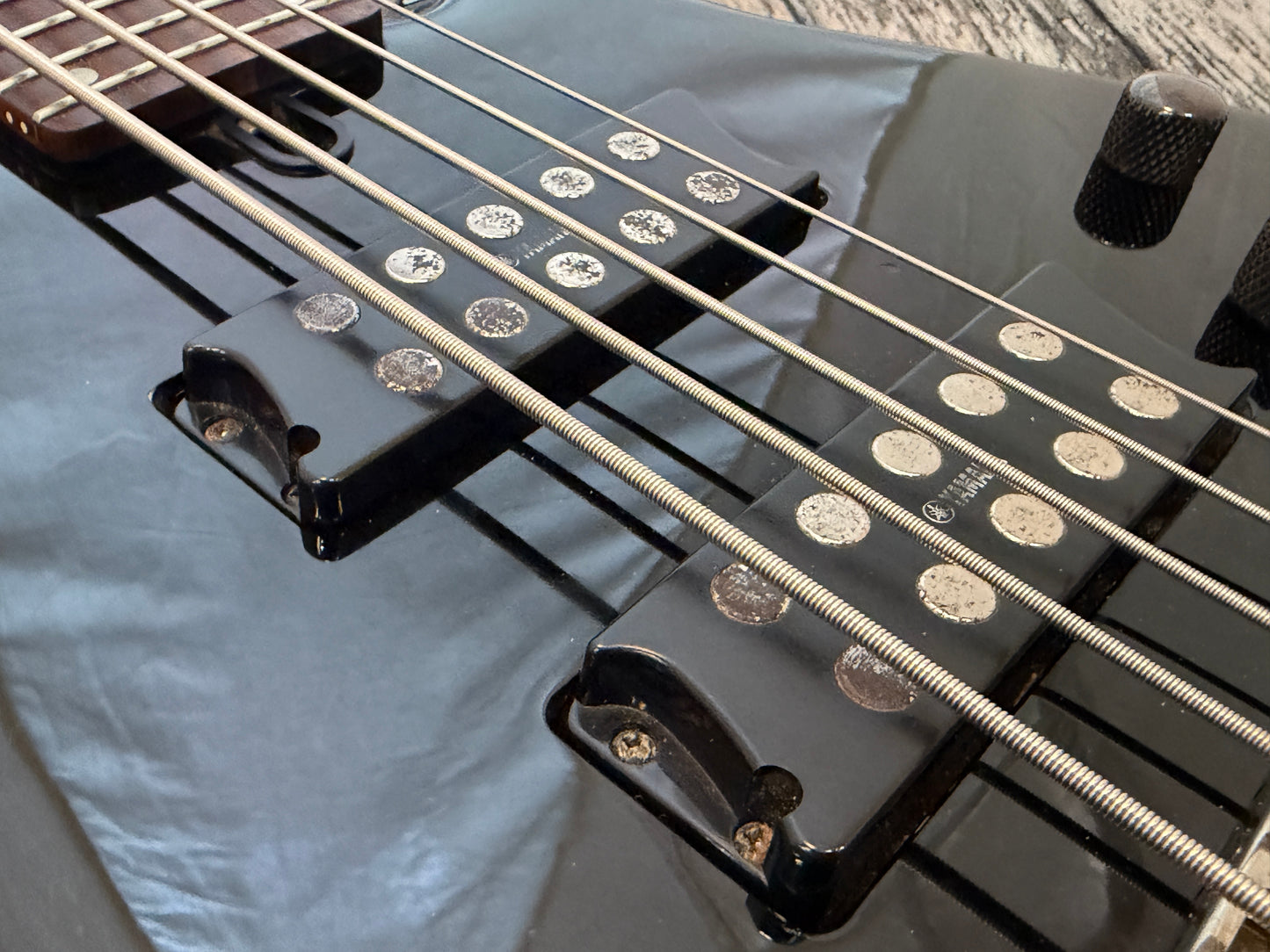 Yamaha RBX 375 Active 5 string bass - Battle scars!