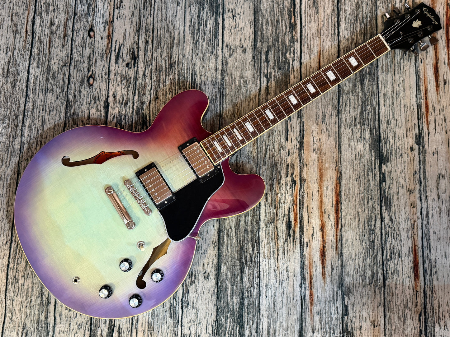 Epiphone ES335 Blueberry burst