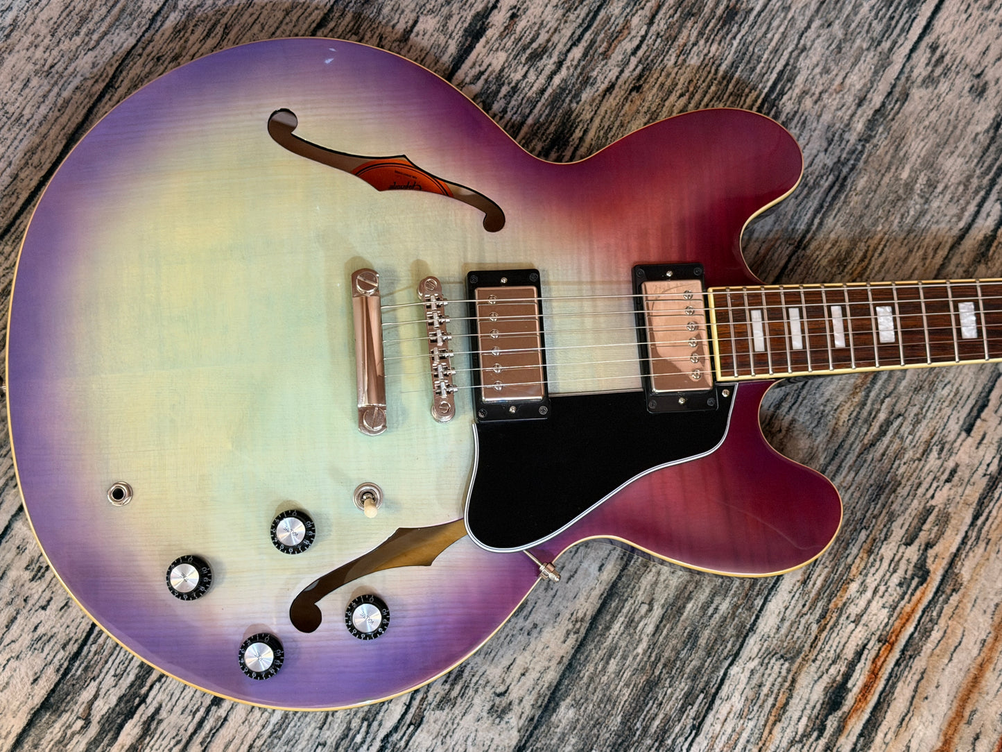 Epiphone ES335 Blueberry burst