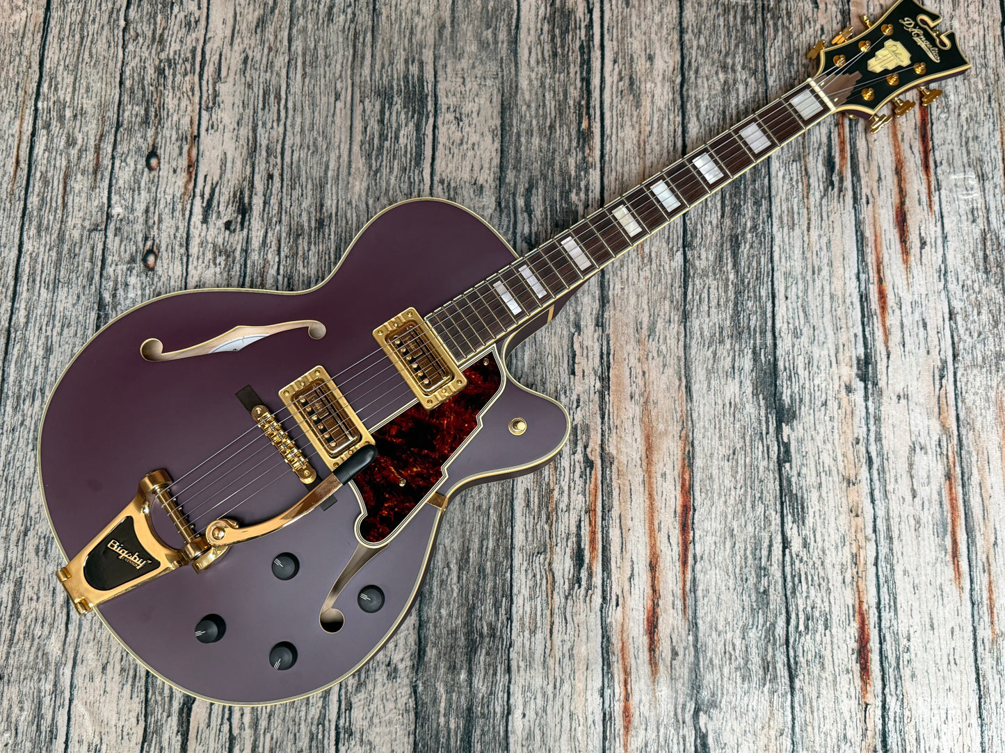 D'angelico Deluxe 175 Matte Plum - Korean