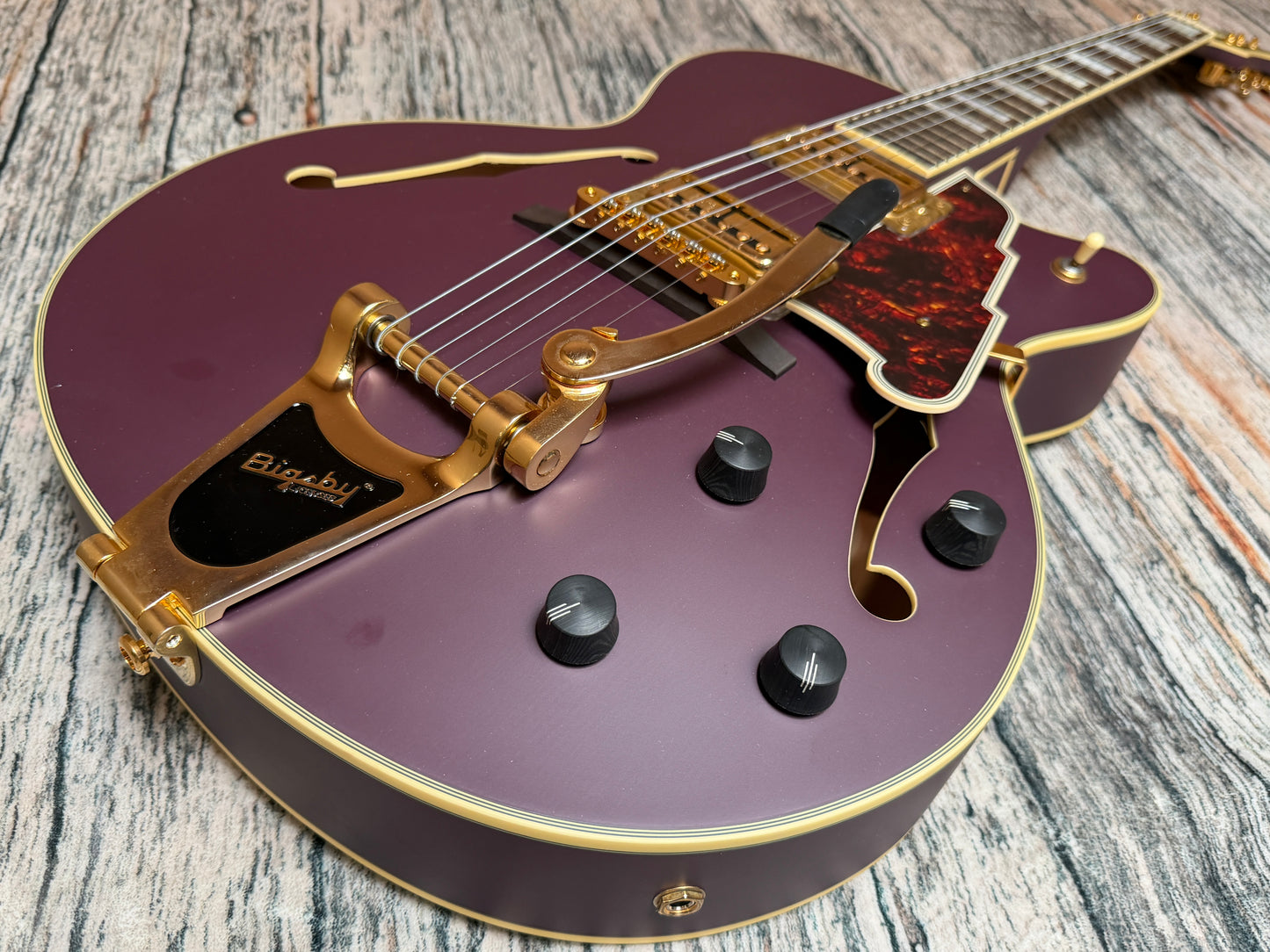 D'angelico Deluxe 175 Matte Plum - Korean