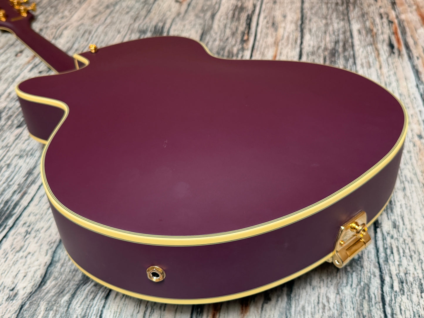 D'angelico Deluxe 175 Matte Plum - Korean
