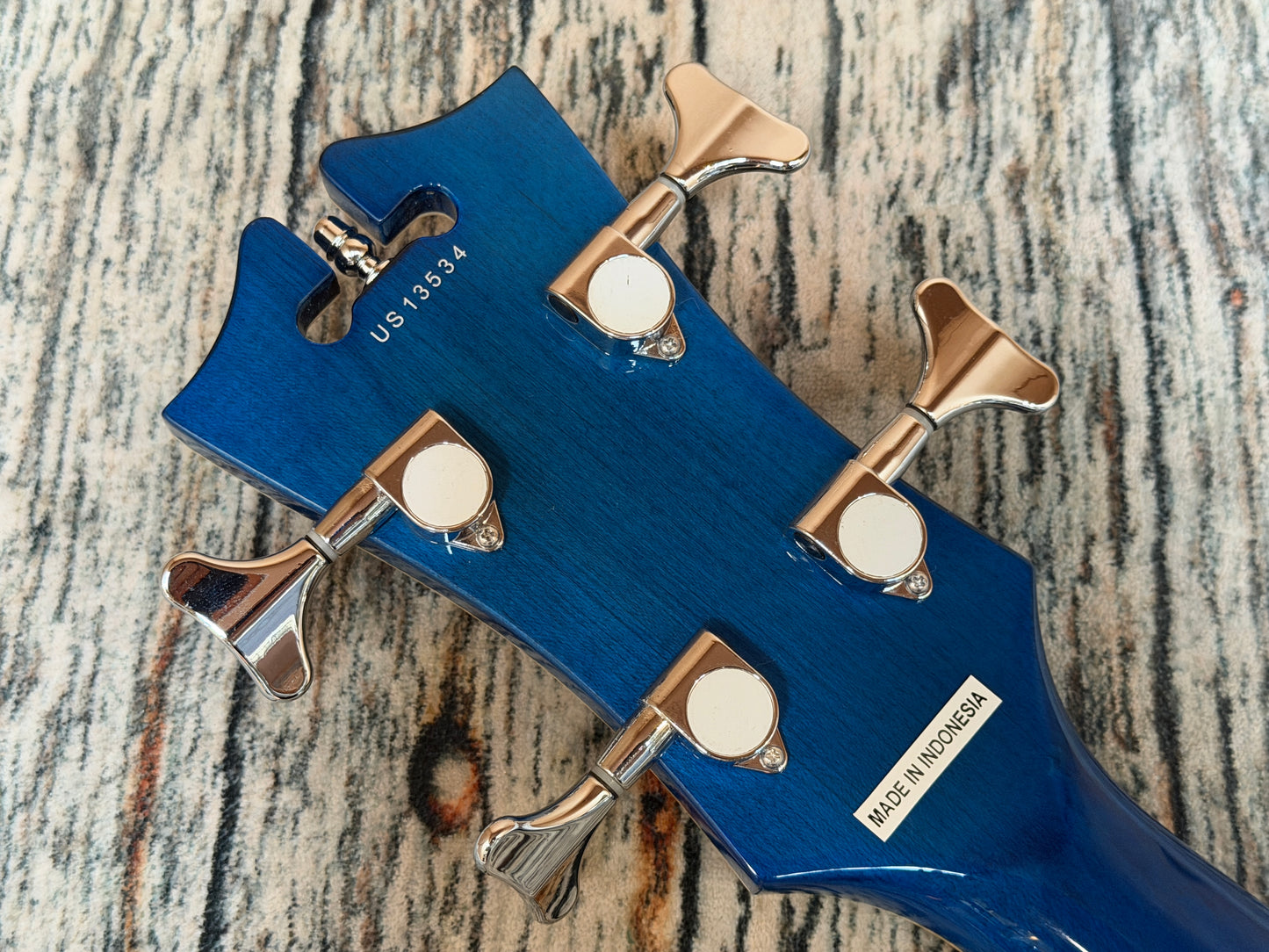 D'angelico Premier Bass - Trans Blue / Green