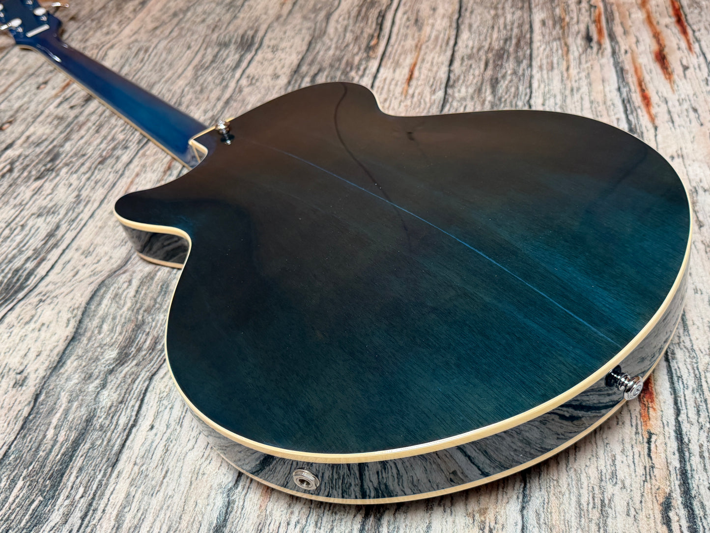 D'angelico Premier Bass - Trans Blue / Green