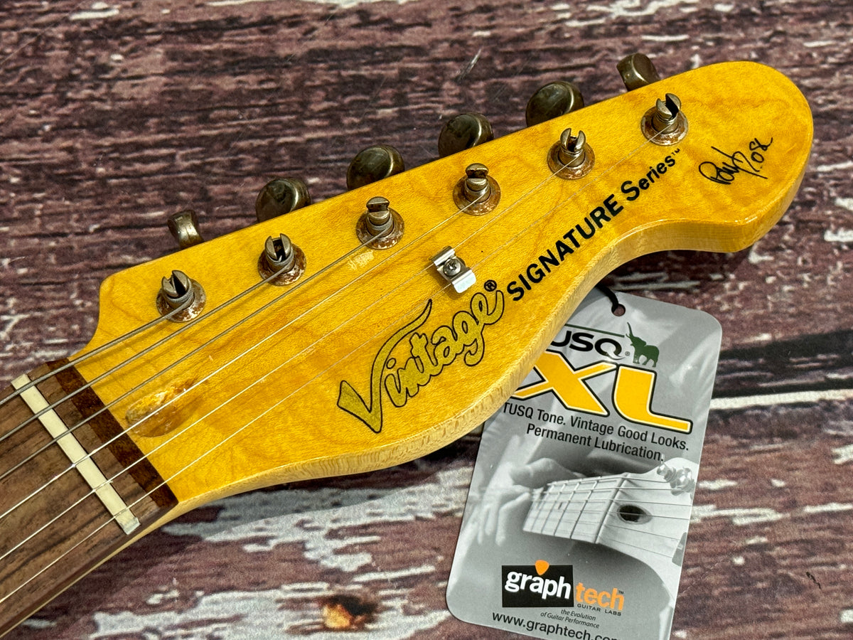 Vintage V66 (Double bound Tele) Distressed Paul Rose Signature in meta ...