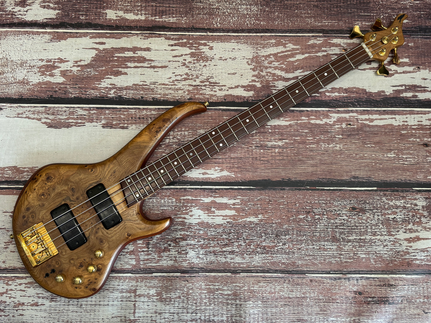Graham Pollard "Swallow" exotic active luthier made bass