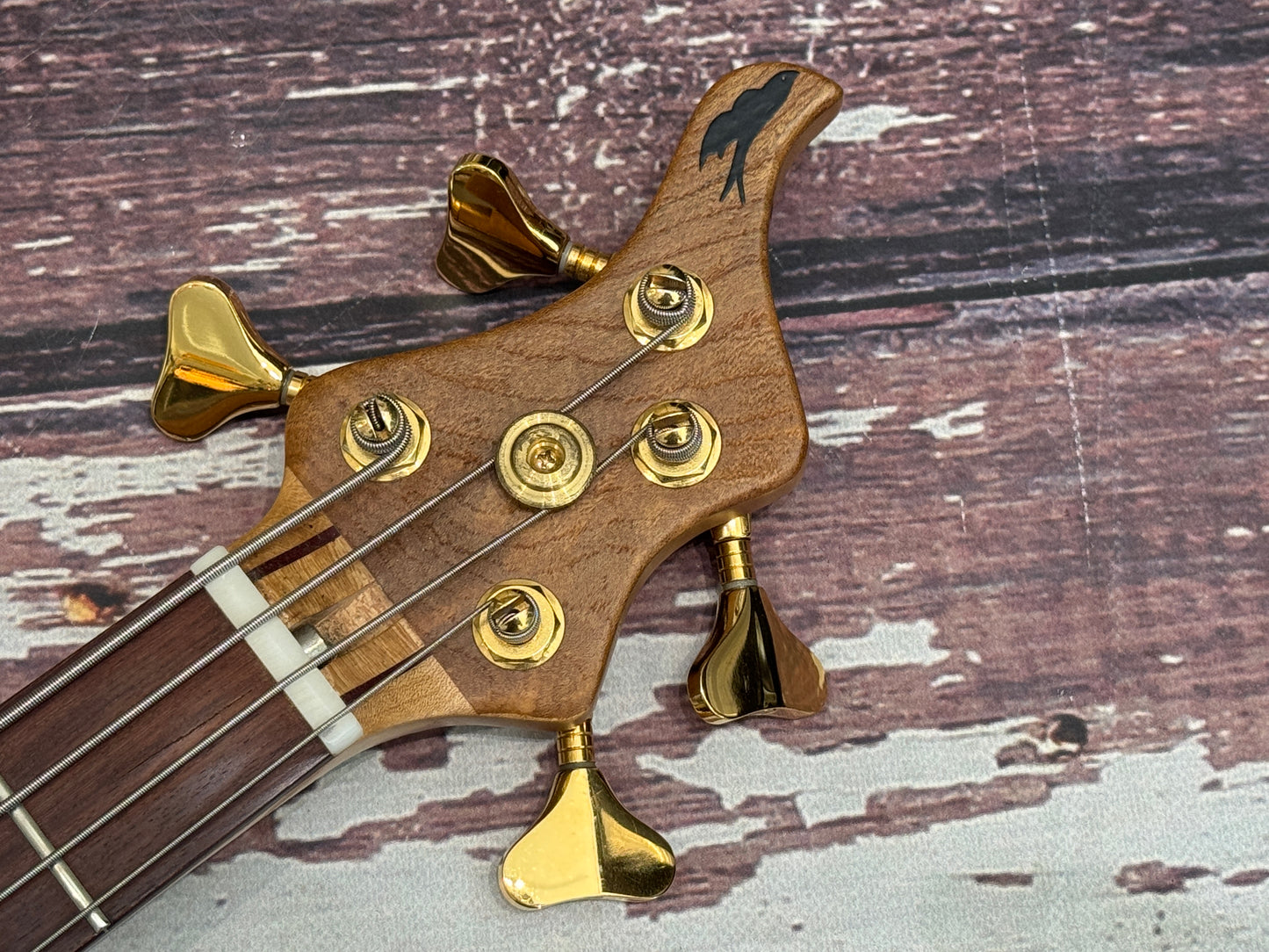 Graham Pollard "Swallow" exotic active luthier made bass