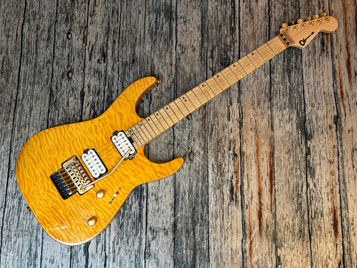 Charvel Pro Mod DK24 HH Floyd Rose - Mahogany with quilt top