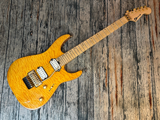 Charvel Pro Mod DK24 HH Floyd Rose - Mahogany with quilt top