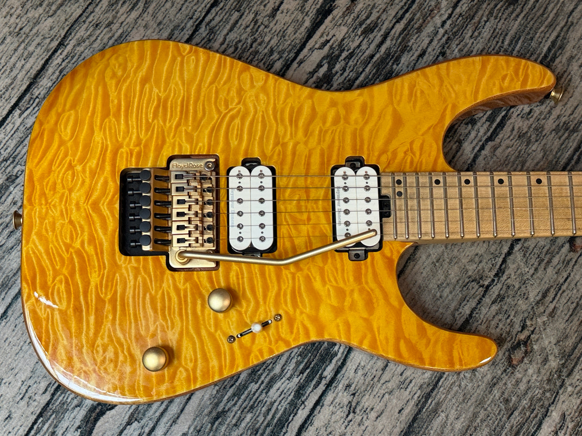 Charvel Pro Mod DK24 HH Floyd Rose - Mahogany with quilt top