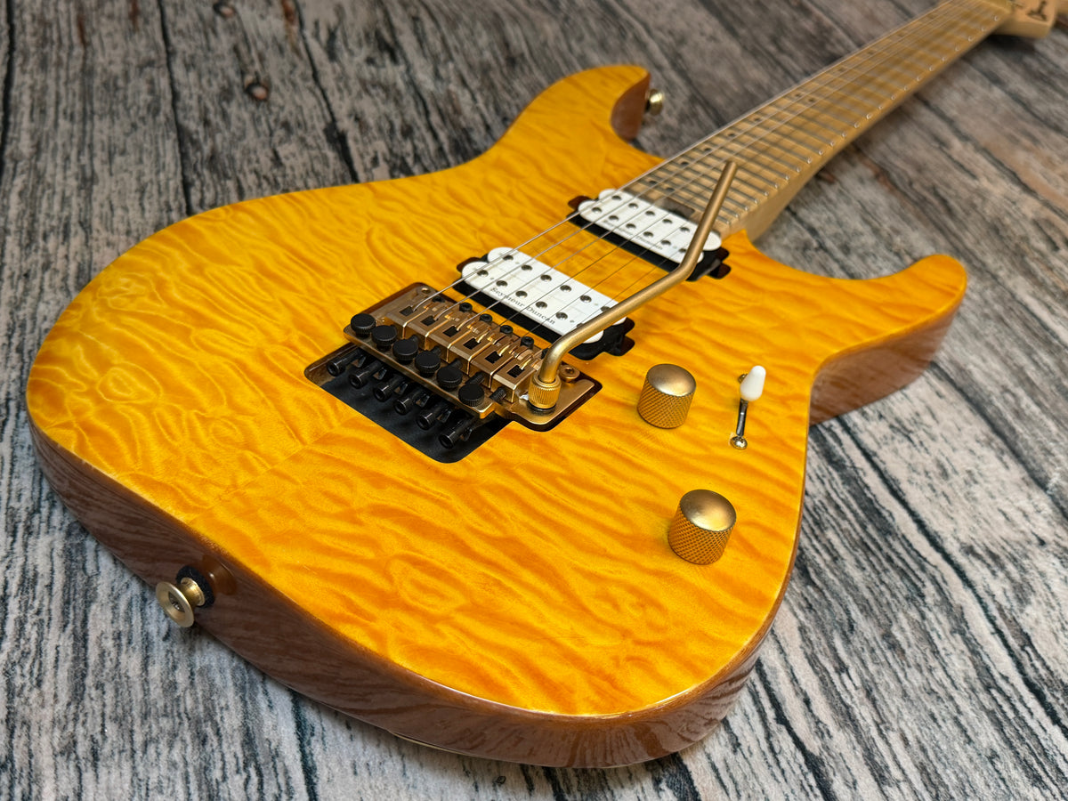 Charvel Pro Mod DK24 HH Floyd Rose - Mahogany with quilt top