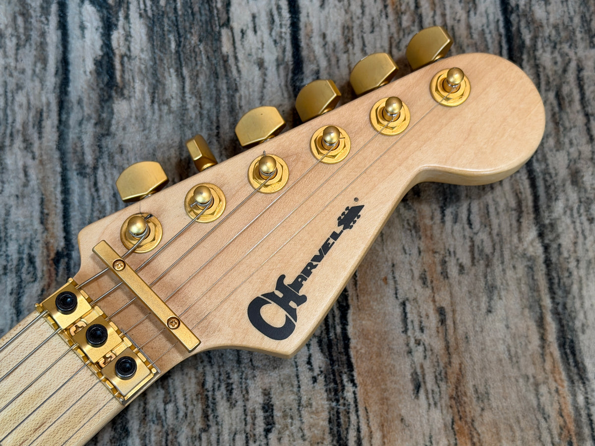 Charvel Pro Mod DK24 HH Floyd Rose - Mahogany with quilt top