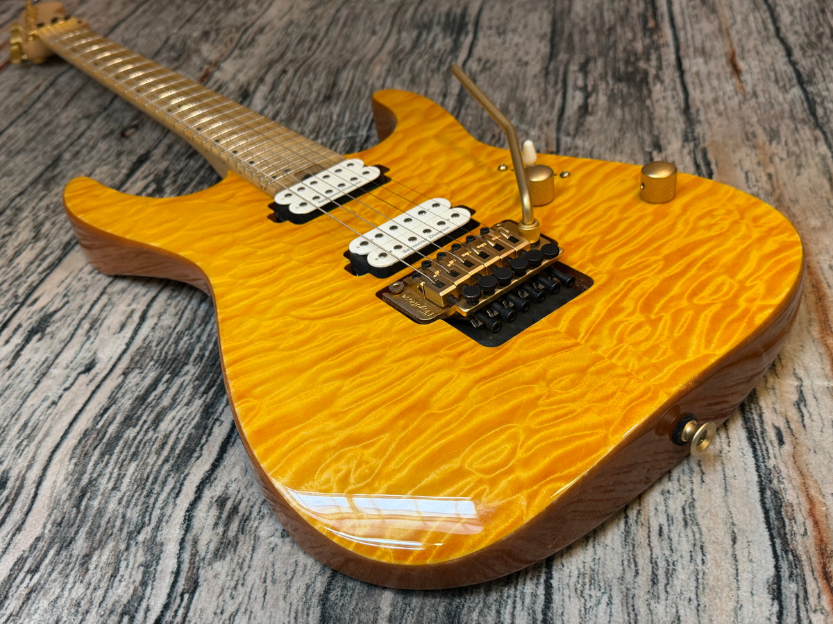 Charvel Pro Mod DK24 HH Floyd Rose - Mahogany with quilt top