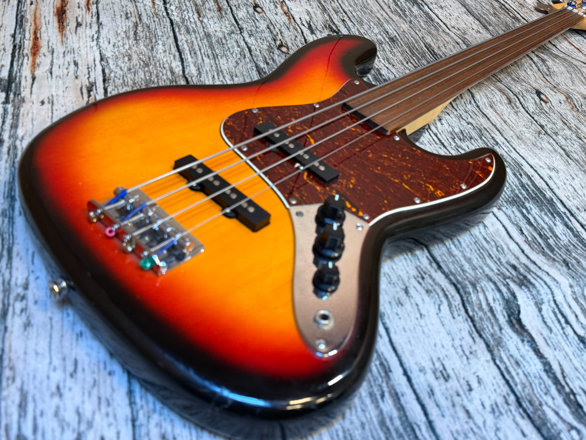Legend (Aria) Fretless Jazz Bass