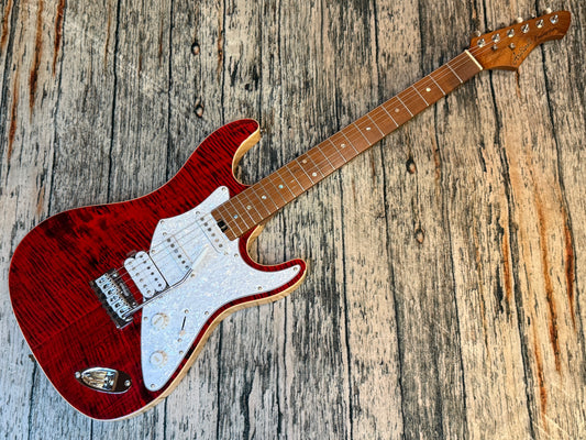 Aria Pro II - 714 MkII Trans red flame - B STOCK