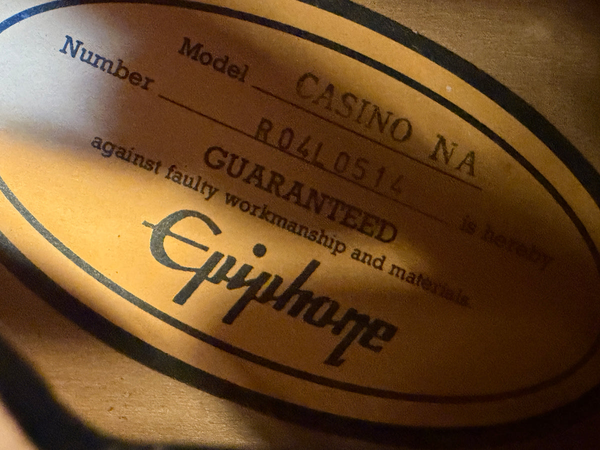 Epiphone 2004 Korean Peerless factory Casino