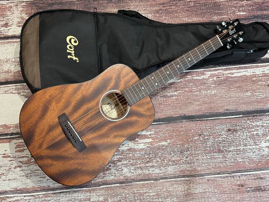 Cort AD Mini Mahogany travel acoustic.