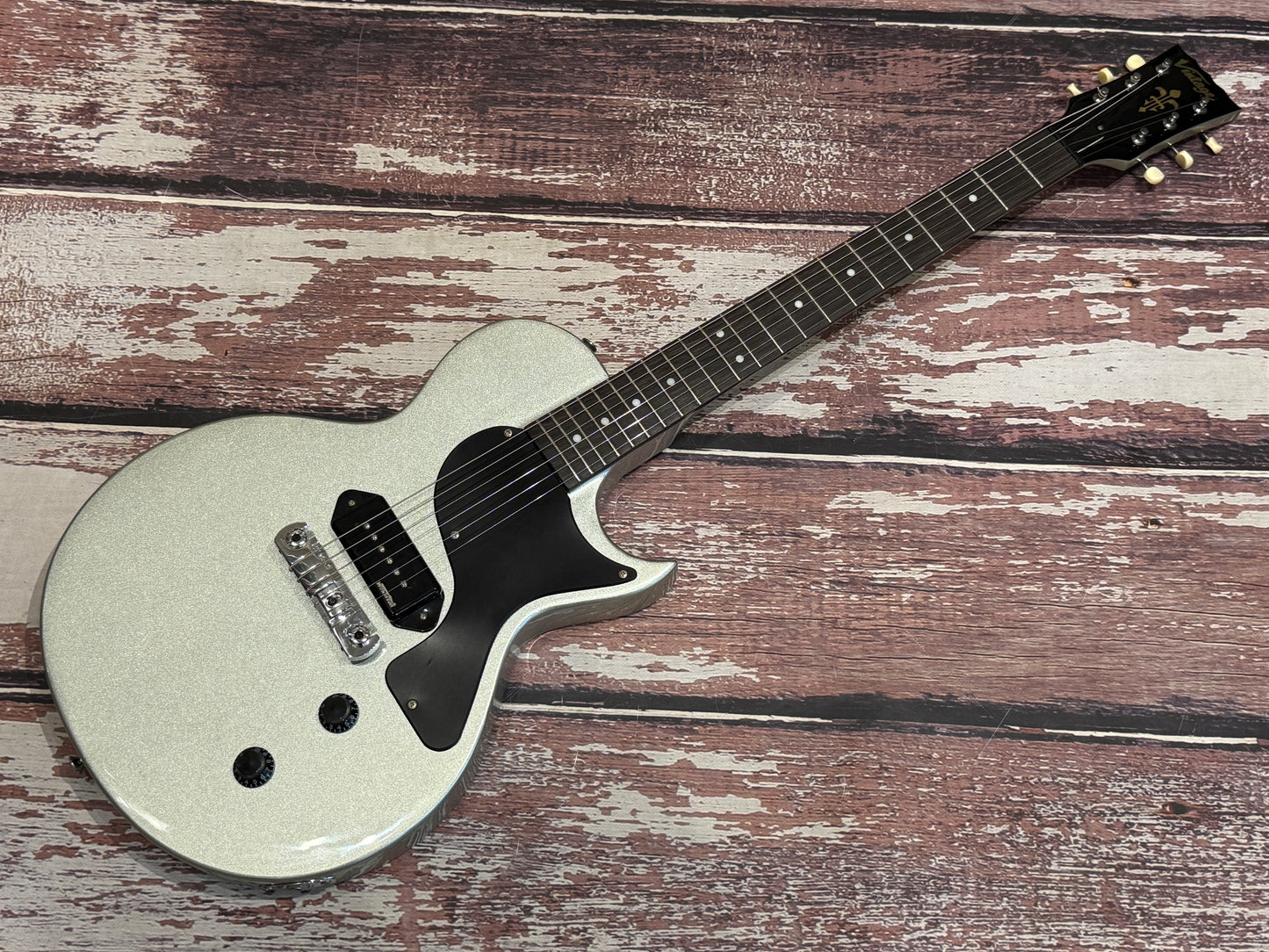 Vintage V120 P90 single cut - metallic silver