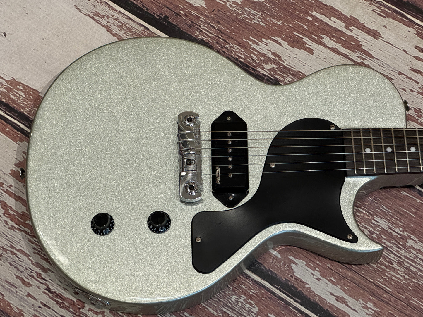 Vintage V120 P90 single cut - metallic silver