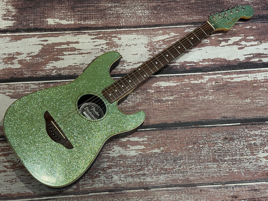 Fender Stratacoustic Green Sparkle
